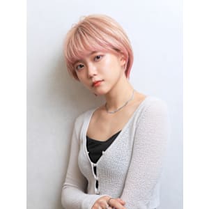 印象No1キュートスタイル！王道ショート×最旬透明感カラー