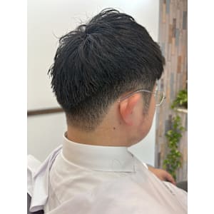 アップバング×シャドーフェード