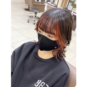 フェイスフレーミング　コーラルオレンジ