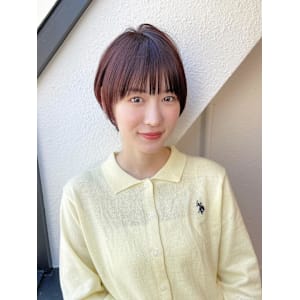 前髪ありショートひし形ショート30代40代