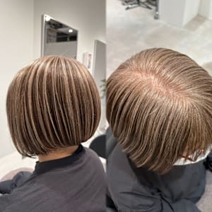 アンブレラカラーで作るオススメ白髪ぼかし【船橋/白髪ぼかし】