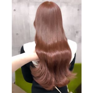 ピンクベージュ×艶髪◎髪質改善トリートメント