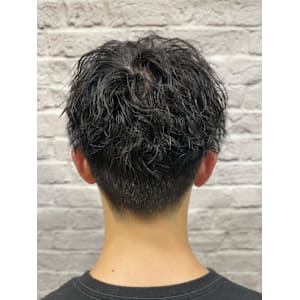 ツーブロックツイストスパイラルパーマ