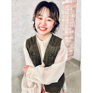 【似合わせ】ウルフパーマ×ハイライト