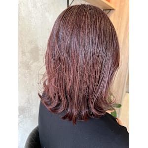 ピンクレッドカラー