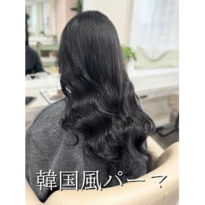 パーマ/パーマスタイル/コテ巻き風パーマ/レイヤーカット