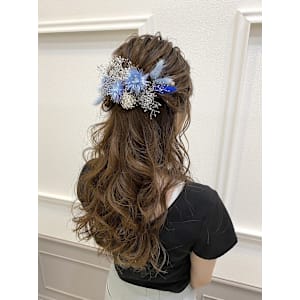 ハーフアップ♪