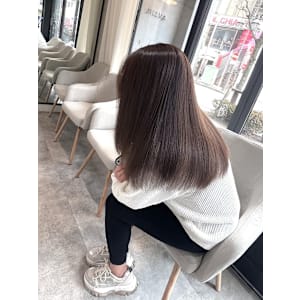 髪質改善/縮毛矯正/酸性ストレート/ミルクティーグレージュ