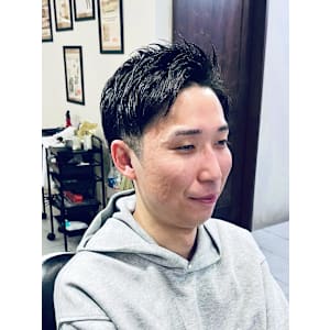 【20代 男性】カジュアル七三ツーブロ（大宮/バーバー）