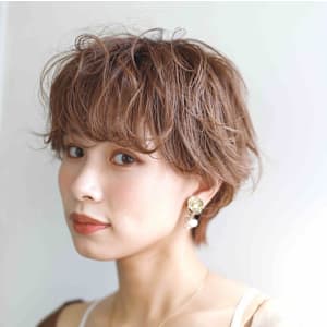 ニュアンス巻きレイヤーマッシュショート