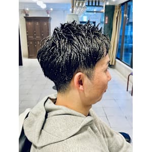 【20代 男性】カジュアル七三ツーブロ（大宮/バーバー）