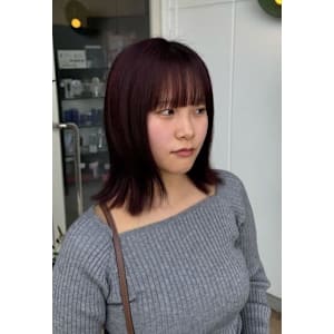 バイオレットカラー/ミディアム/ブリーチなしダブルカラー - Hair Color & Treatment BLS【ヘアーカラーアンドトリートメント バルス】掲載中