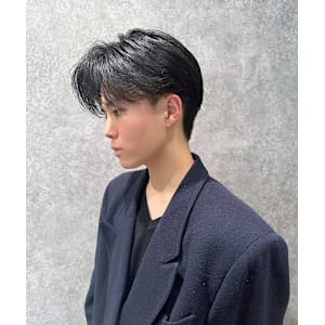 韓国風センターパートスタイル