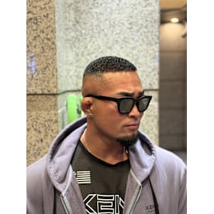 パンチパーマ×ハイスキンフェード