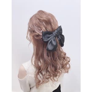 ゆるふわハーフアップ♪