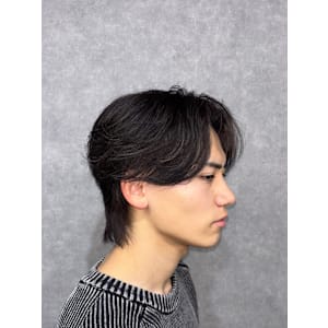 フェザーショート、センターパート