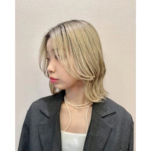 ボブ×大人ボブ×レイヤーボブ×前髪なし×横浜×20代30代