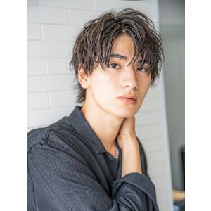 【小久保style】メンズカットツーブロックツイストウルフ