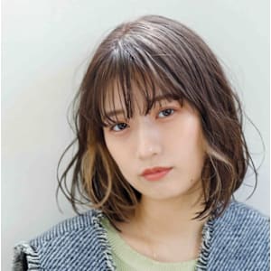 インナー伸ばしかけボブ