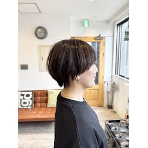 ハイライト×マッシュショート