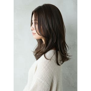 30代40代50代コテ巻きワンカールで仕上げる大人レイヤー