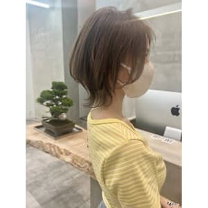 マスクでも素敵なネオウルフ　ウルフカット　ボブウルフ　ウルフ