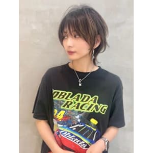 斜め45°も素敵なネオウルフ　ウルフカット　ウルフ