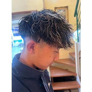 パーマ＋メッシュ