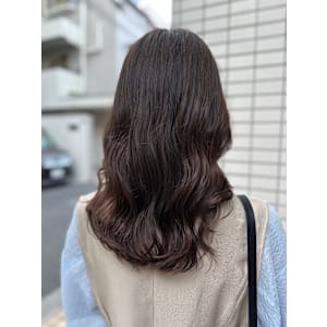 コテ巻き風パーマ/デジタルパーマ/韓国風パーマ/小顔カット