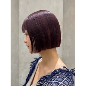 イメチェン外ハネボブワイドバングホワイトブロンド韓国