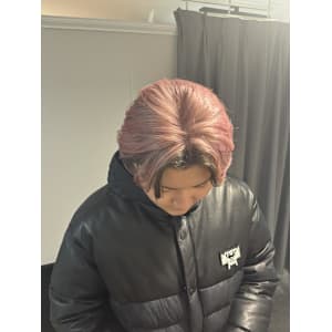 前髪デザインカラー/ハイトーンカラー/インナーカラー/中華街