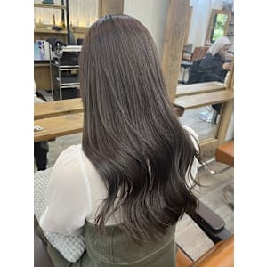 艶髪×ラベンダーハイライトカラー