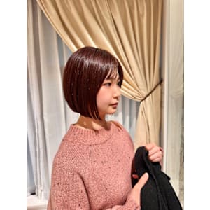 春カラー×ボブ