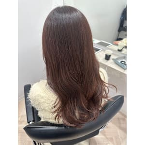  『ROW町田』ダークブラウン×毛先パーマ