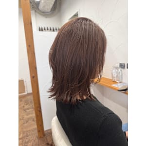 レイヤーボブ　アンバーベージュ