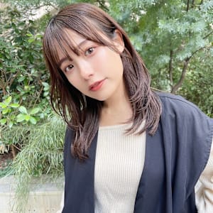 20代30代☆オリーブグレージュ×大人可愛いレイヤースタイル