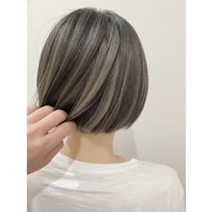 アンブレラカラー/シルバーアッシュ/インナーカラー