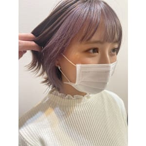 フェイスフレーミング/ピンクオンピンク/インナーカラー