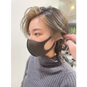 フェイスフレーミング/ウルフカット/顔周りインナーカラー