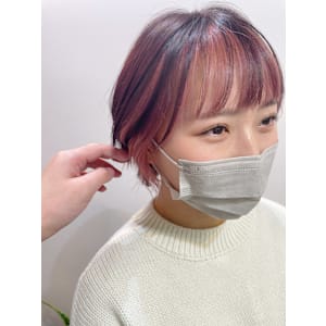 フェイスフレーミング/ピンクオンピンク/インナーカラー