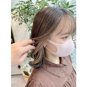 インナーカラー/イヤリングカラー/フェイスフレーミング