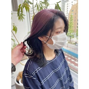 Goofy銀座/逆インナーカラー/ディープルビー/東京/銀座