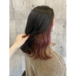 インナーカラー×ピンク