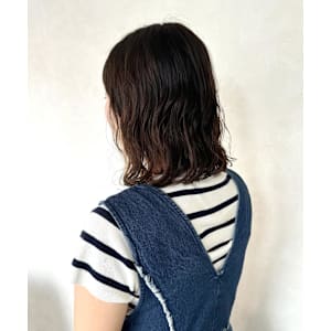 ミディアム・ウェーブボブ・デジタルパーマ