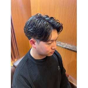 毛流れパーマツーブロ！