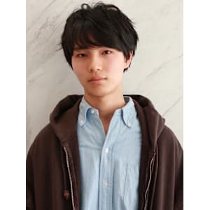 メンズマッシュショート ツーブロック 爽やか 束感 20代