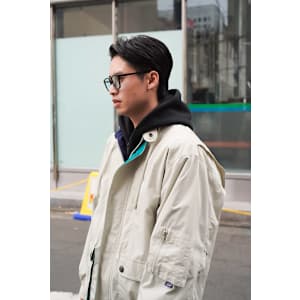 七三分け×ツーブロック