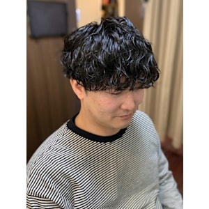 波巻き/メンズパーマ/メンズカット/銀座/有楽町/＜理容室＞