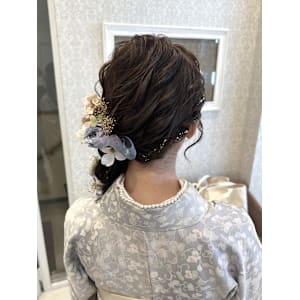 [aina]ヘアセット/編み下ろし/卒業式