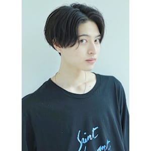 ナチュラルセンターパートブルーブラック